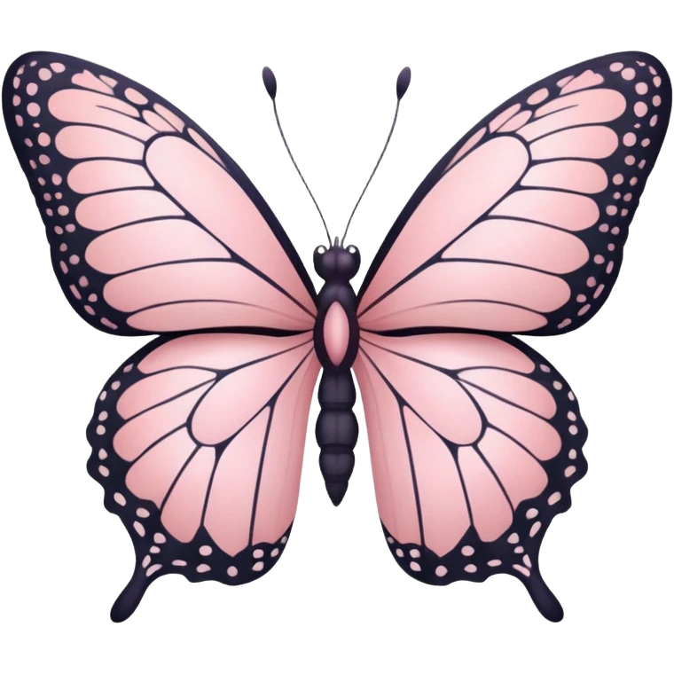 pastel pink butterfly emoji