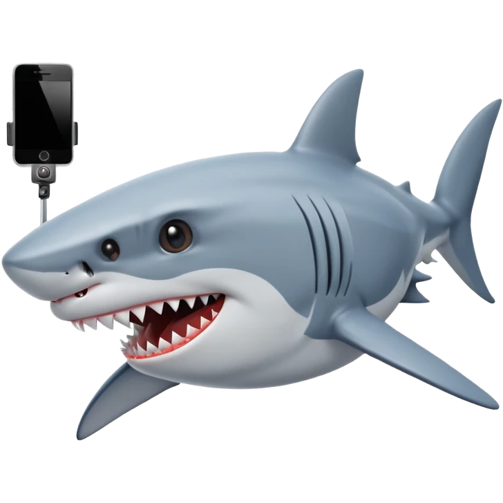 Shark taking Selfie emoji