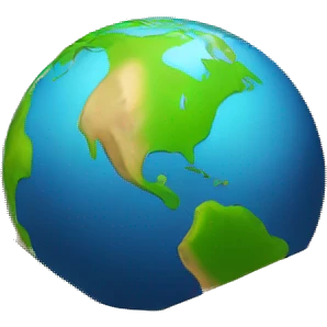OPEN GIFT BOX WITH A PLANET EARTH INSIDE emoji
