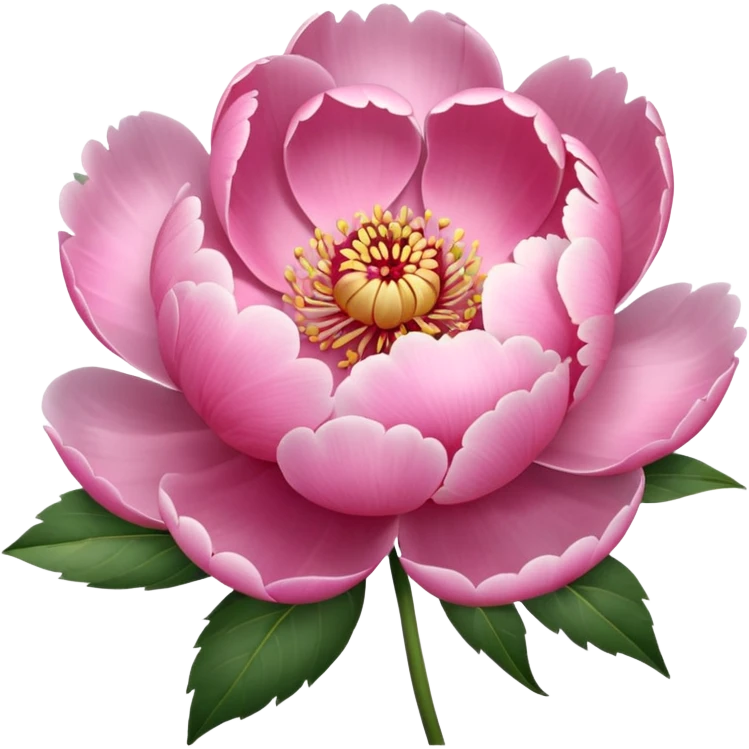 Pink floral drone (peonies flower) emoji