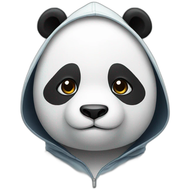 Panda wearing hoodie emoji