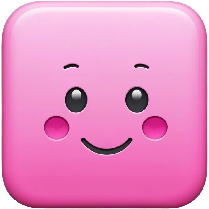 Itens rosa emoji
