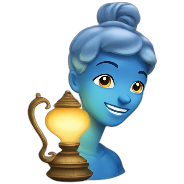 genie coming out of the lamp  emoji