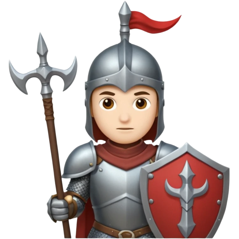 War + armor + halberd emoji