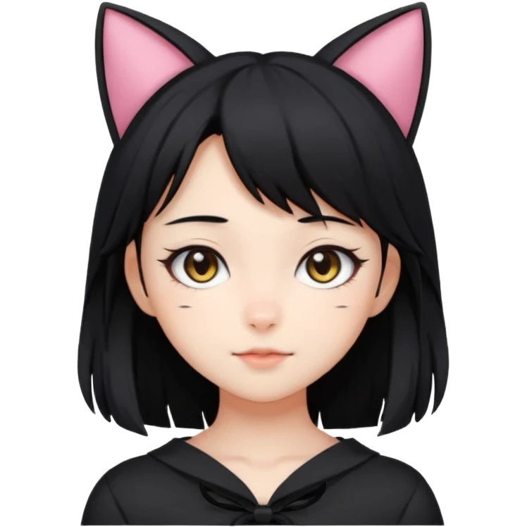Cat human girl 18 years anime emoji