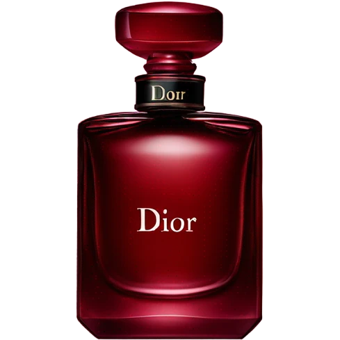 Dark red Dior parfum  emoji