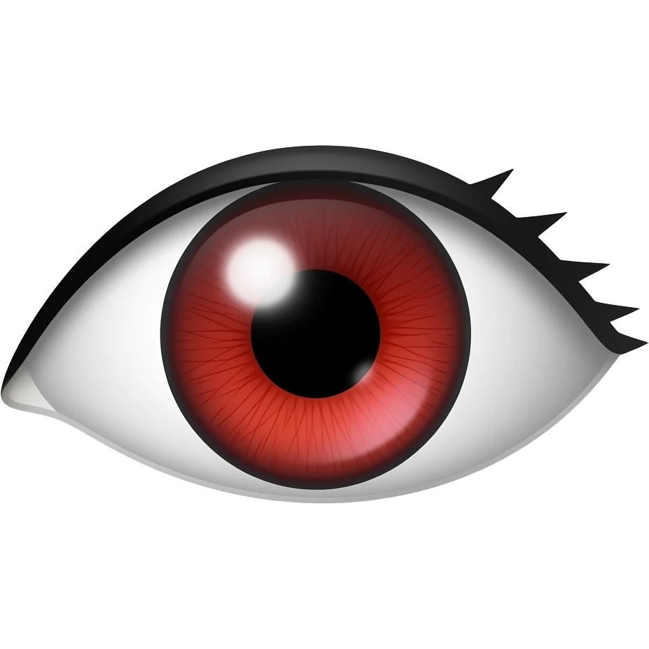 Sharingan en emoji réaliste emoji