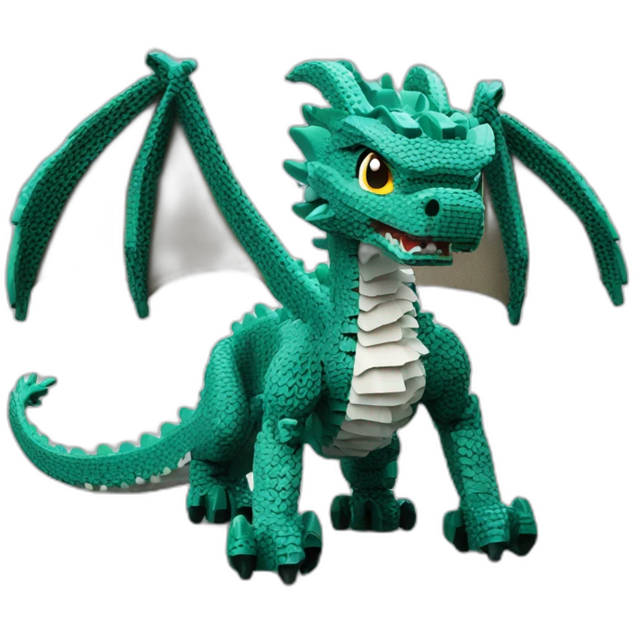 dragon cute lace lego emoji
