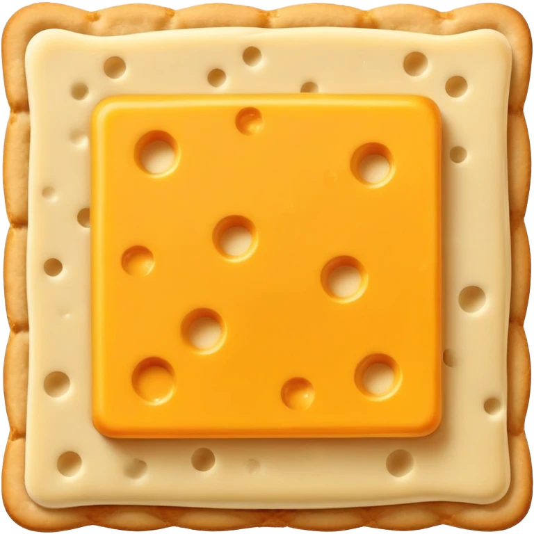 Cheese on a cracker emoji