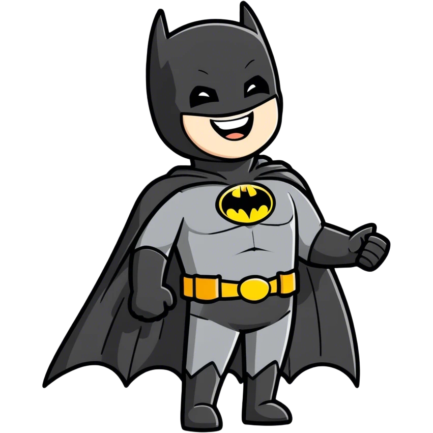 Batman laughing  emoji