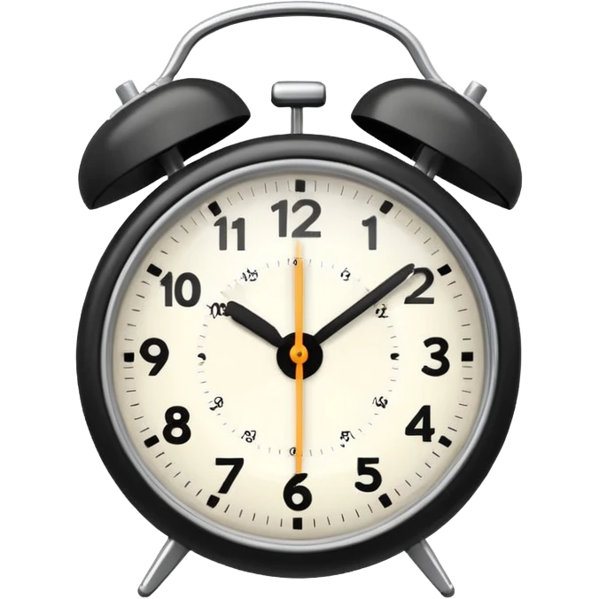 alarm oclock aesthetic and ios.18.1 and to show six in the morning emoji