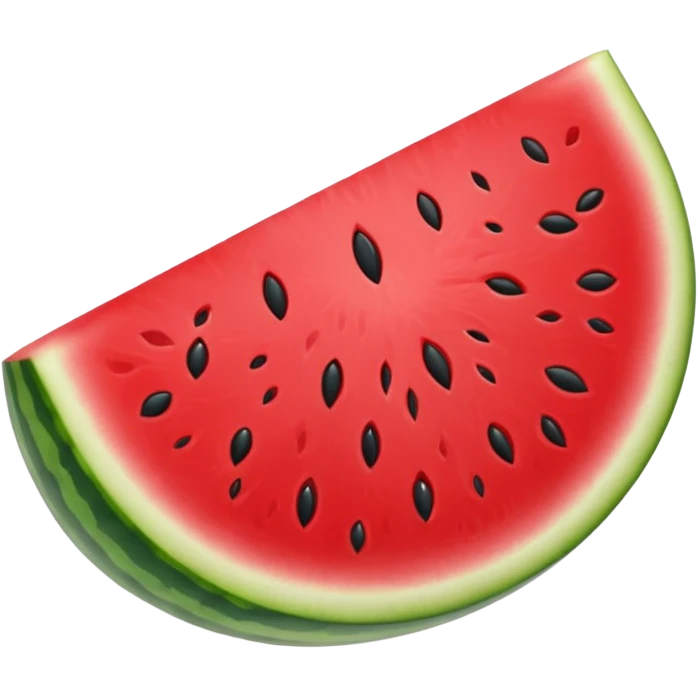 Cartoon Watermelon one slice emoji