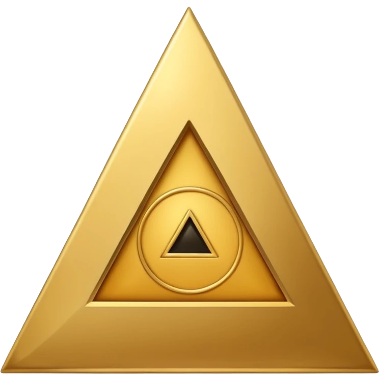 earth alchemical symbol inverted triangle with horizontal line upper part minimal bold monochromatic emoji style emoji