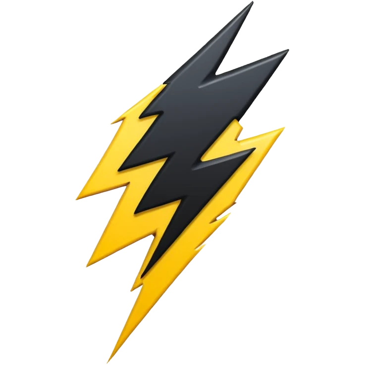 Give me this emoji in black ⚡ emoji