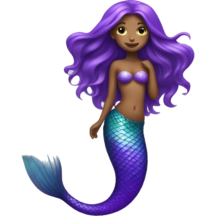 mermaid with purple tail emoji