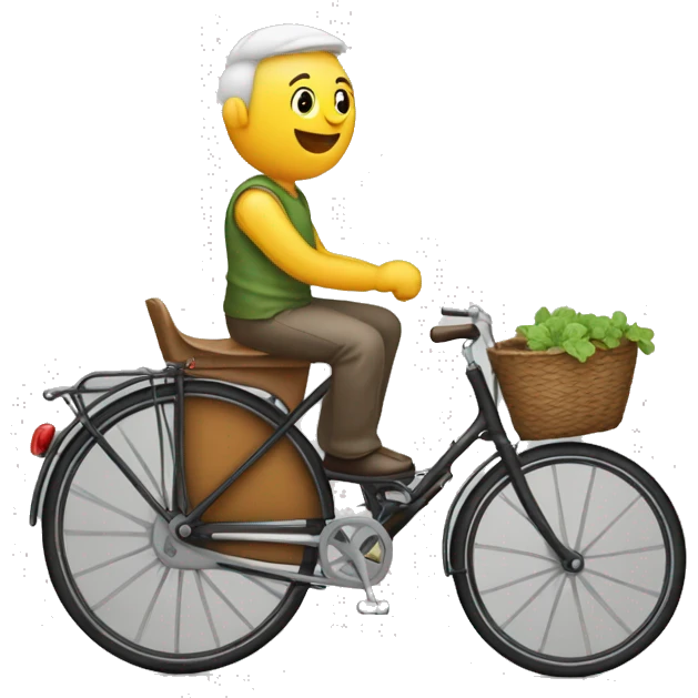 geef een emoji van een bakfiets emoji