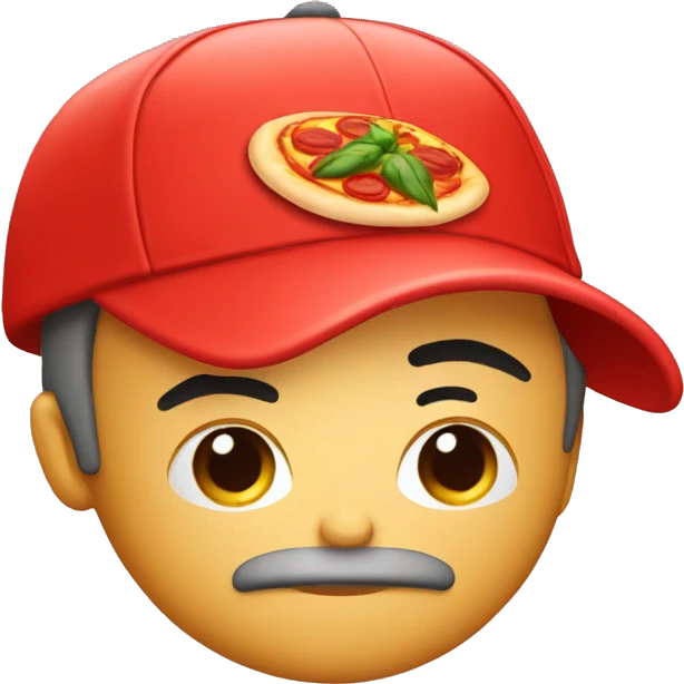Pizza sauce hat emoji