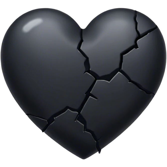 Broken black heart emoji