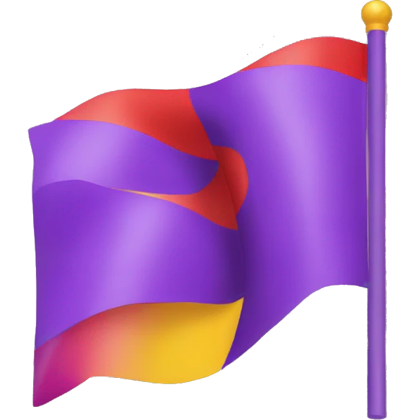 red yellow and purple flag emoji