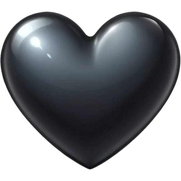 A sparkling black heart emoji