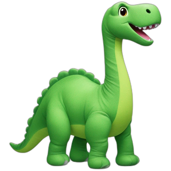 H&M green brontosaurus cuddly toy emoji