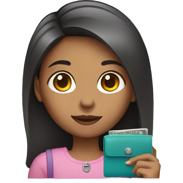 girl with wallet in hand emoji