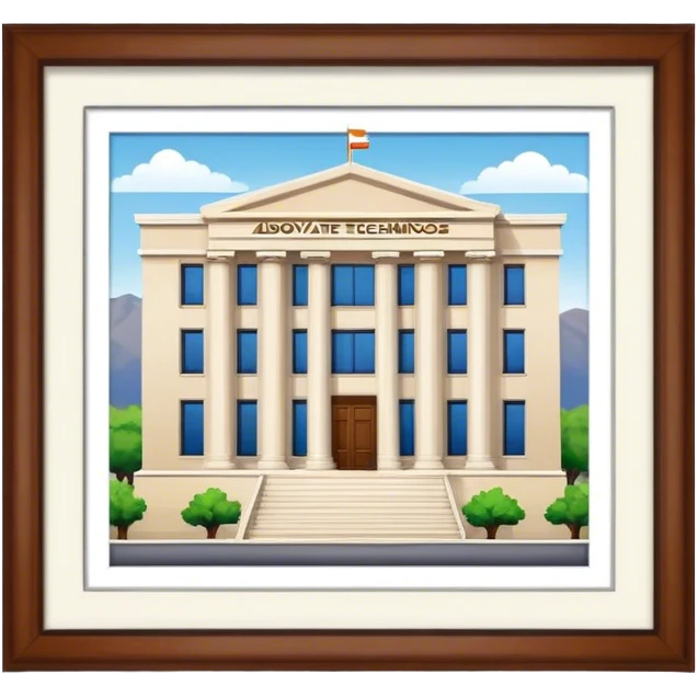 The office of a company named ''Advocate Technologies'' in Athens, Greece emoji