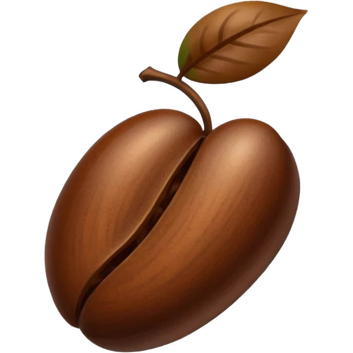coffee bean apple style emoji emoji