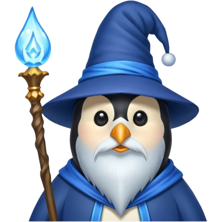 Penguin Wizard emoji