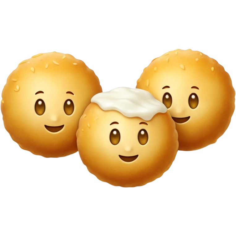 Mozzarella cheese balls emoji