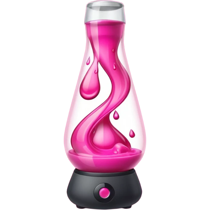 Hot pink lava lamp  emoji