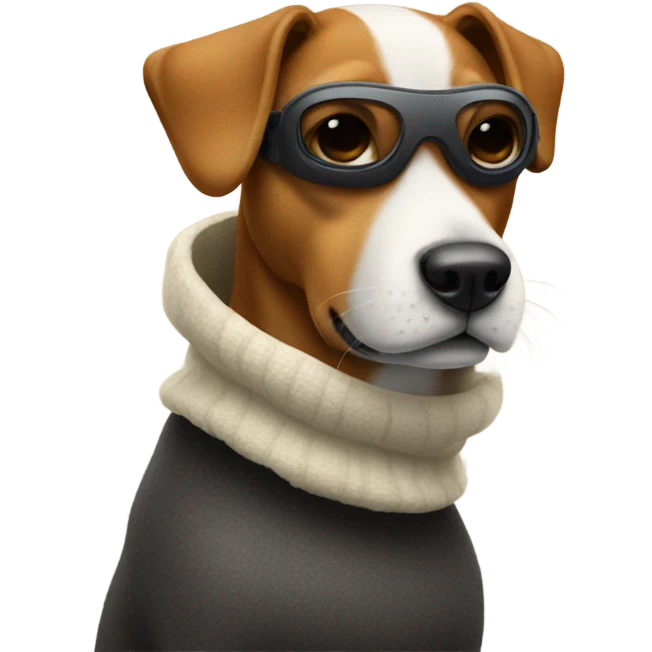 Dog with a ski mask  emoji