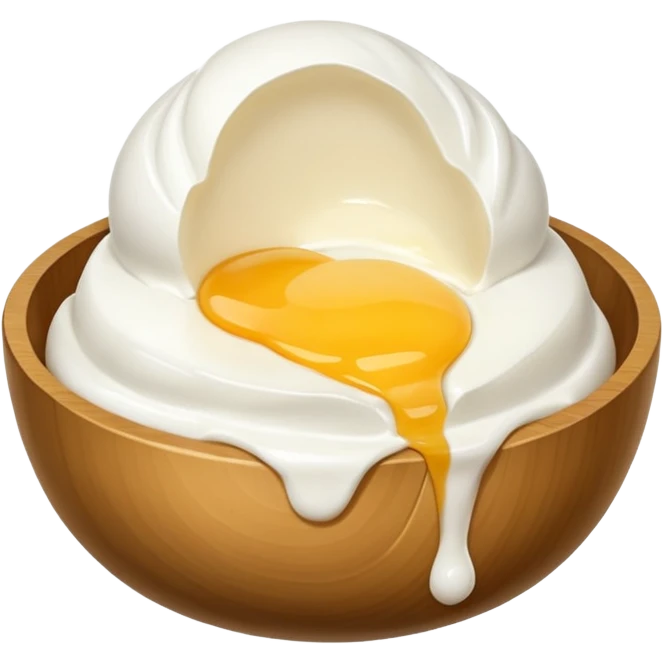 burata cut in half gooey emoji