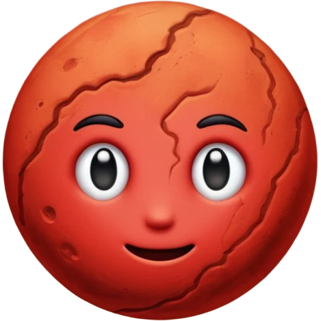 It’s the planet Mars emoji