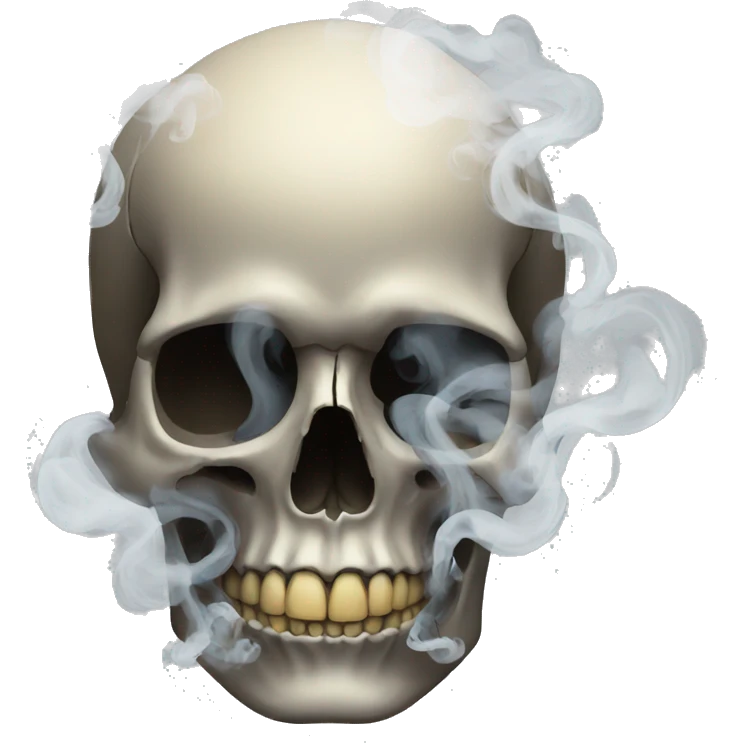 skull with smoke  emoji