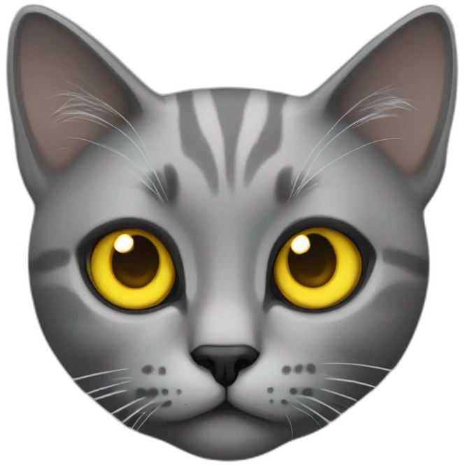 Cat yellow eyes emoji