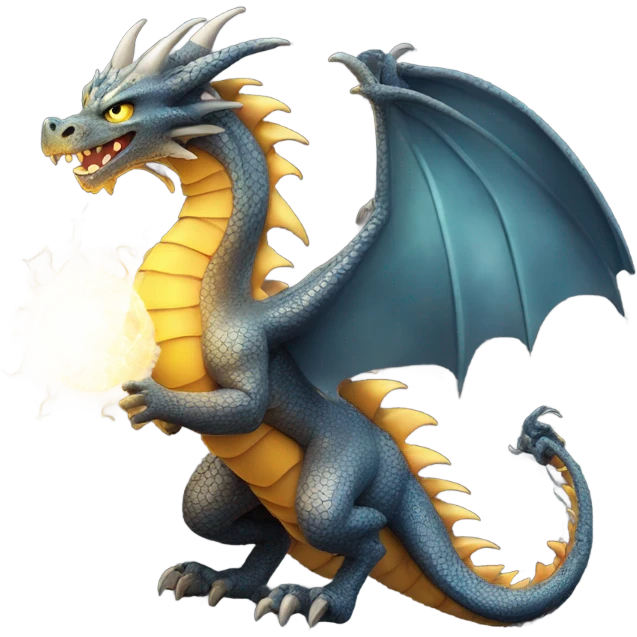 dragon wielding lightning  emoji