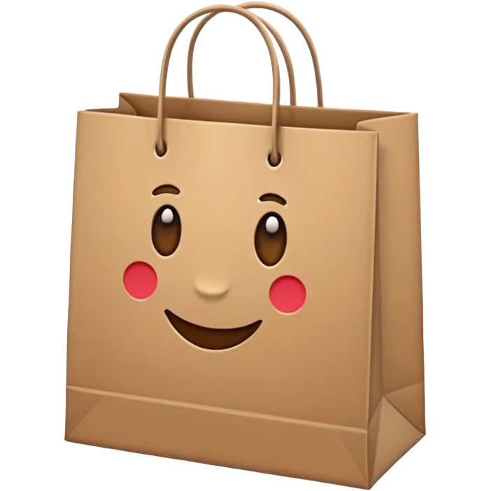 brown shopping bag emoji emoji