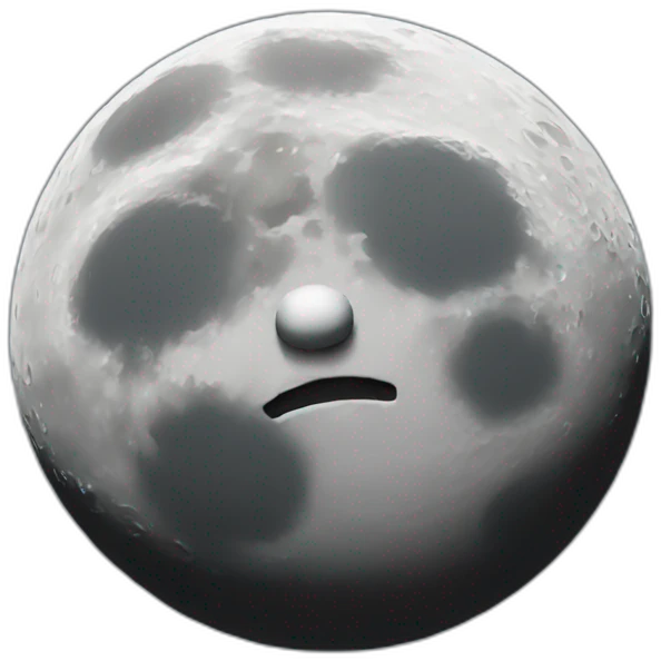 The moon emoji