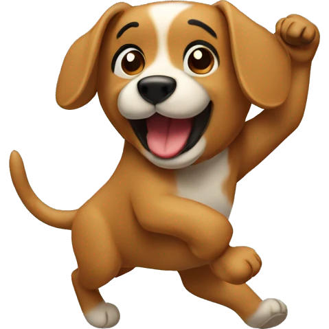 Dog dancin emoji