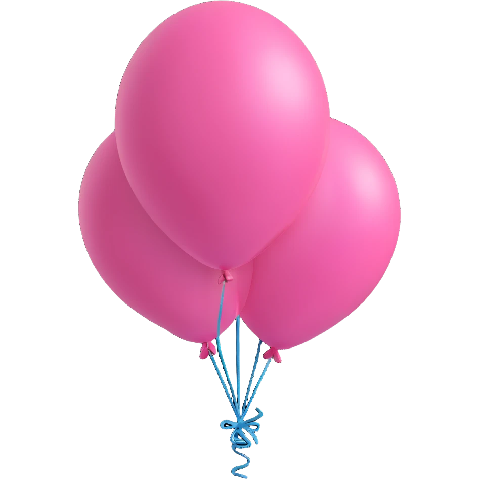 pink balloon emoji