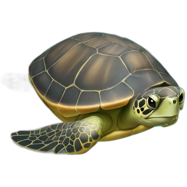 Tortue de mer à la piscine emoji