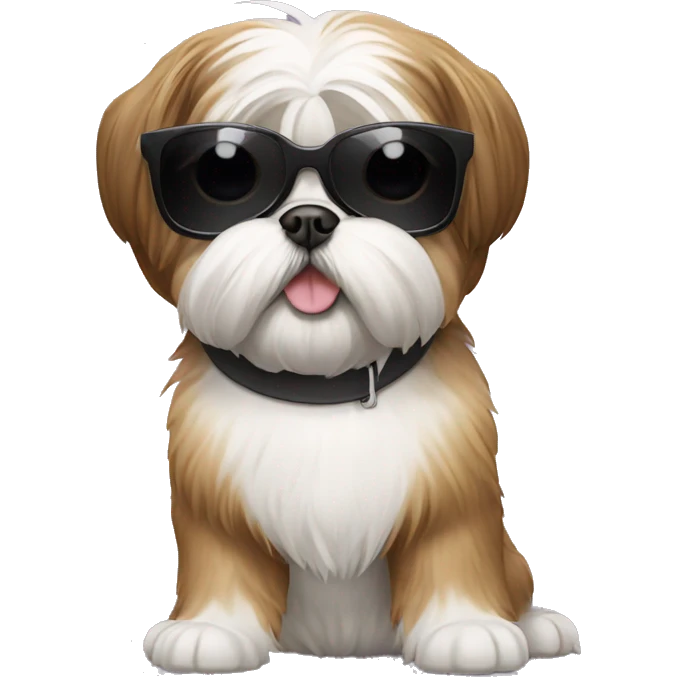 Shih tzu wearing sunglasses emoji