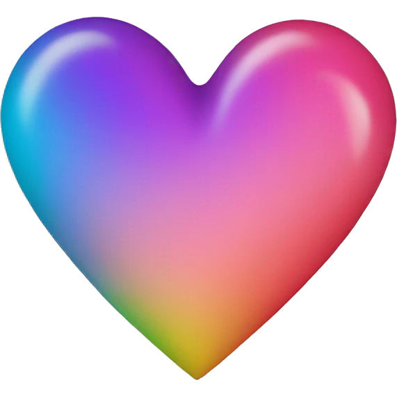 Multicolor heart emoji
