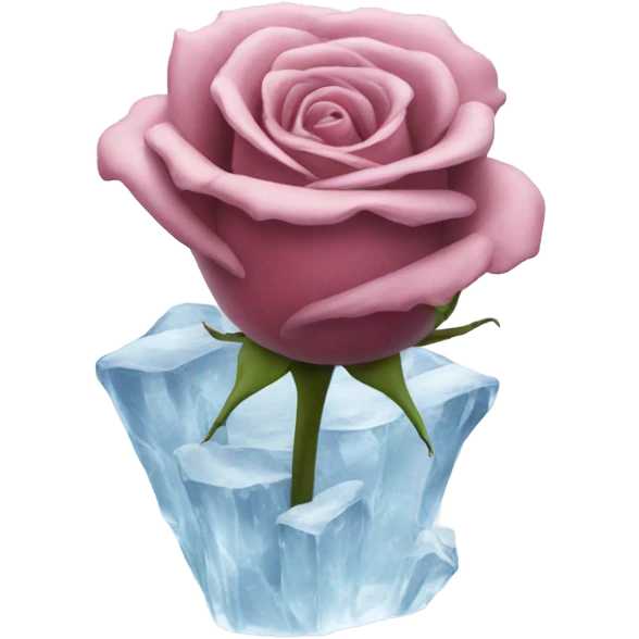 Rose in ice  emoji