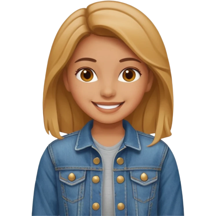 girl in jean jacket emoji