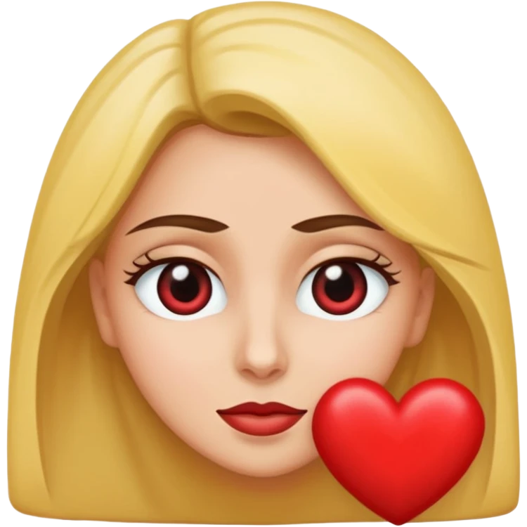 mujer con ojos saltones de corazon mirando hacia la derecha emoji