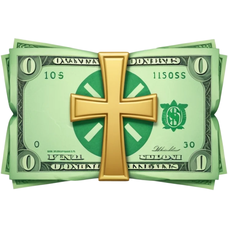 a money billet with a cross through emoji