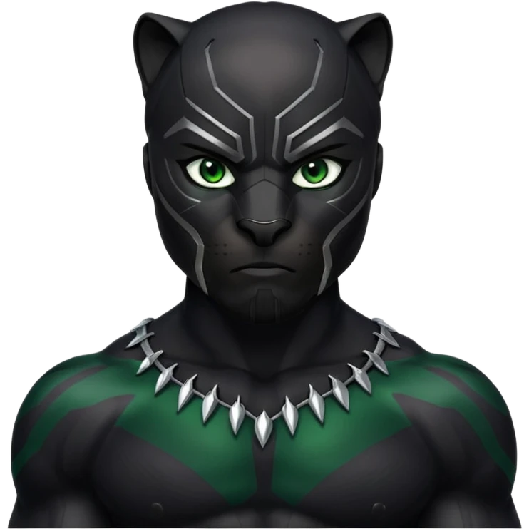  black panther green eye emoji