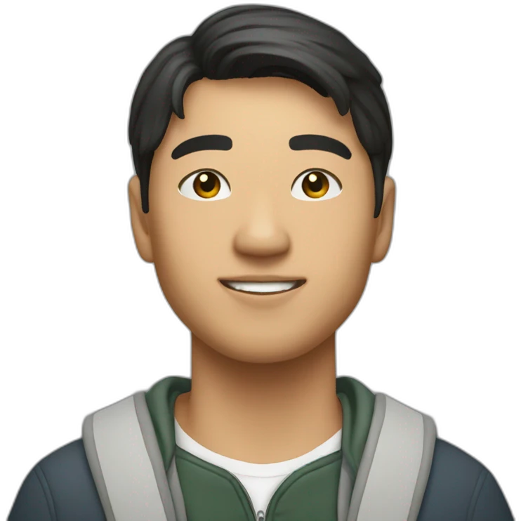 Catholic Asian berkeley male student emoji